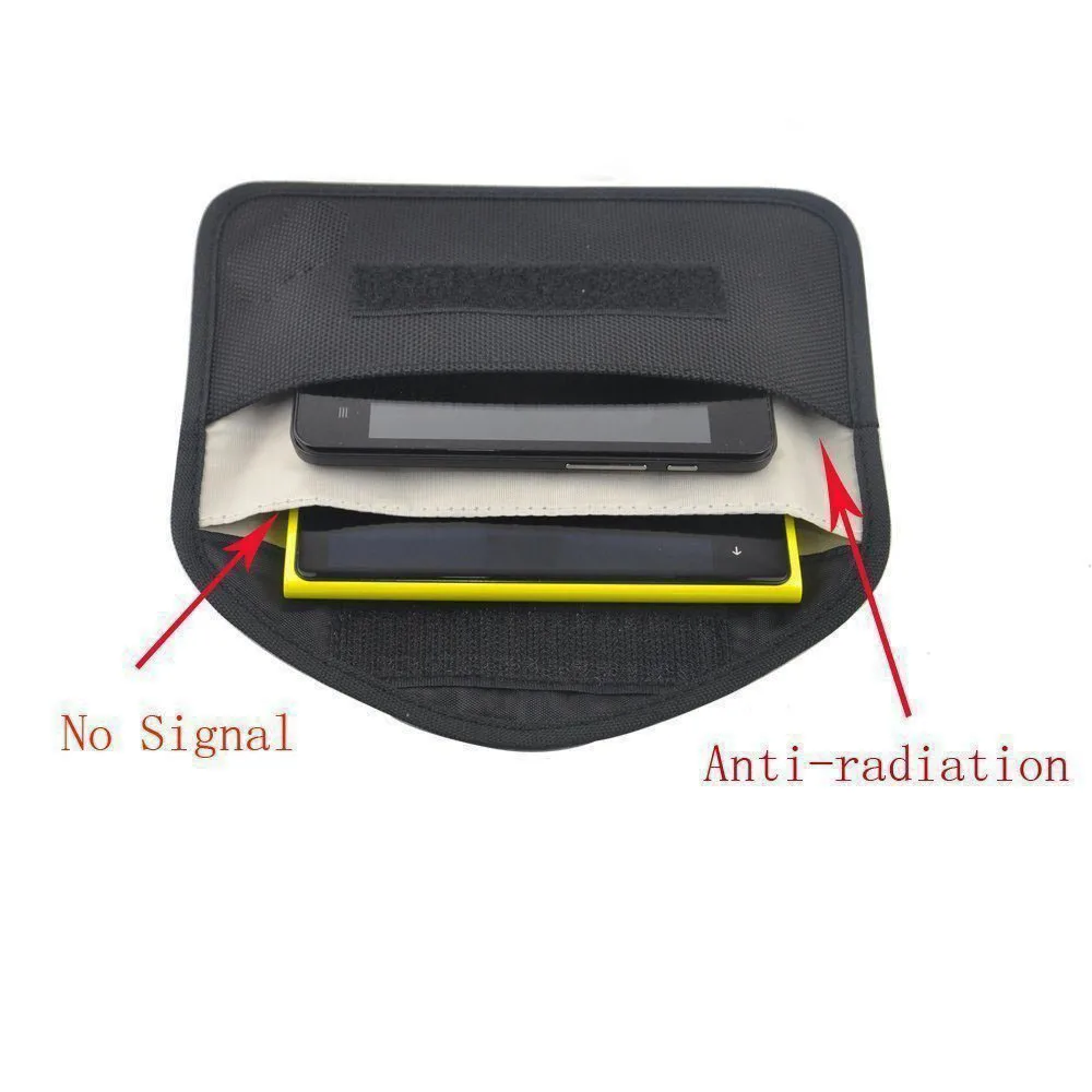 New GSM 3G 4G LTE GPS RF RFID Signal Blocking Bag Anti-Radiation Signal Shielding Pouch Wallet Case for Cell Phone 6 Inch Sadoun.com