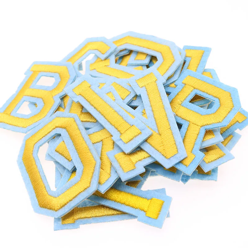 1pc English Alphabet Embroidery Gold Letter Clothes Embroidery Cloth Clothes Diy Sticker Clothes Pattern Decal Sewing Patch
1pc English Alphabet Embroidery Gold Letter Clothes Embroidery Cloth Clothes Diy Sticker Clothes Pattern Decal Sewing Patch