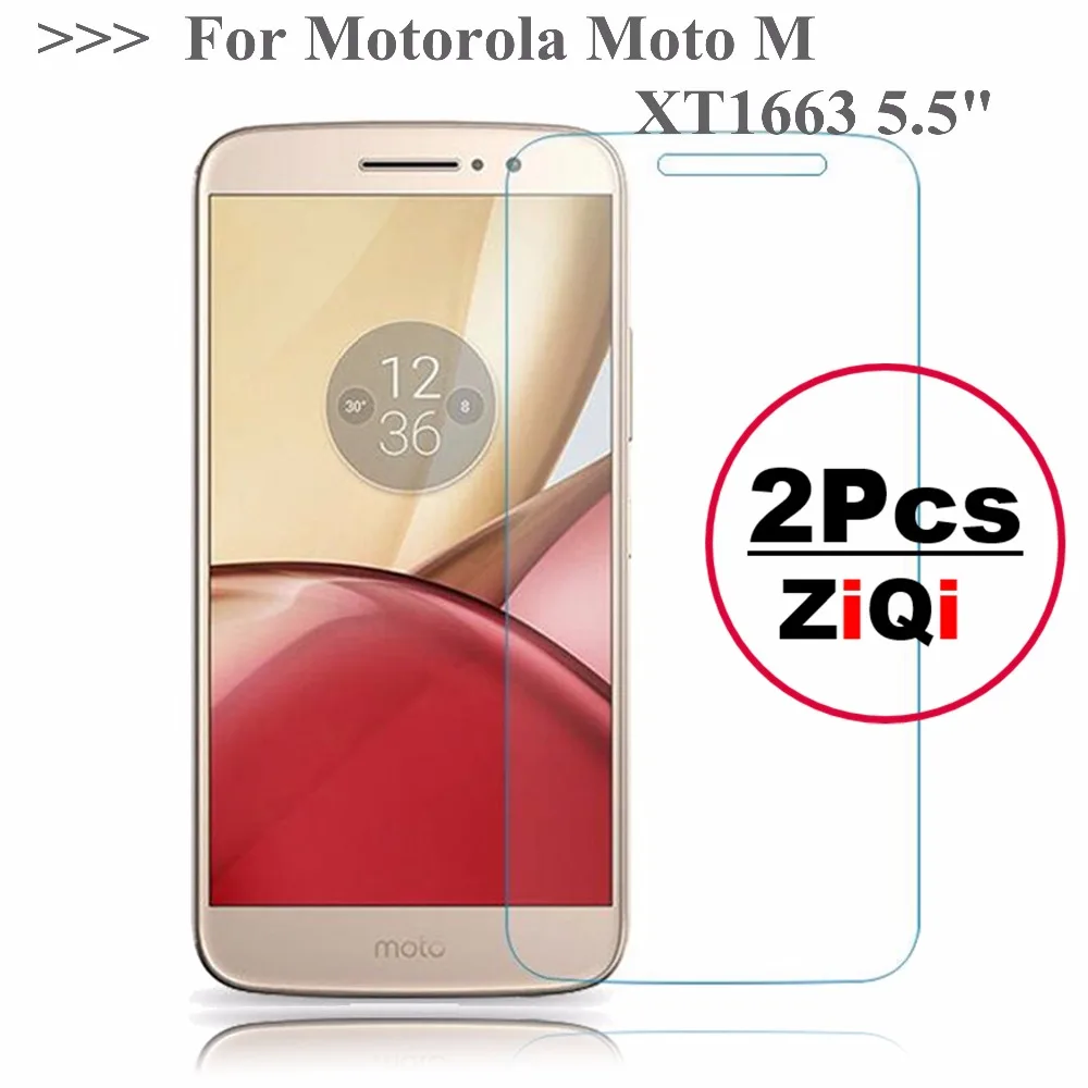 

2 Pcs 2.5D 0.26mm 9H Premium Tempered Glass For Motorola Moto M XT1663 5.5"Screen Protector Toughened protective film For MOTO M