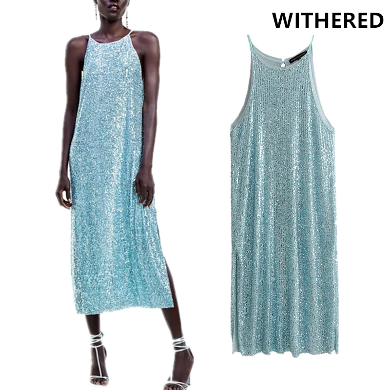 Withered england style sequin shine halter party dress women vestidos vestidos de fiesta de noche sheath maxi dress plus size
Withered england style sequin shine halter party dress women vestidos vestidos de fiesta de noche sheath maxi dress plus size