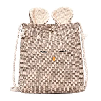 Cotton Linen Small Flap Crossbody Bag String Messenger Bag Fashion Cute Sweet Rabbit Shape Women Shoulder Bag
Cotton Linen Small Flap Crossbody Bag String Messenger Bag Fashion Cute Sweet Rabbit Shape Women Shoulder Bag