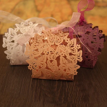Free shipping Hollow laser butterfly Baby Shower Box Gift Boxes Wedding Party Favor candy box Decoration With Ribbon 50PCS/lot
Free shipping Hollow laser butterfly Baby Shower Box Gift Boxes Wedding Party Favor candy box Decoration With Ribbon 50PCS/lot