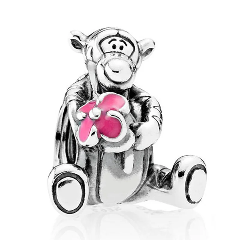 Authentic 925 Sterling Silver Bead Charm Pink Enamel Cute Cartoon Tigger Beads Fit Women Pandora Bracelet Bangle DIY Jewelry
Authentic 925 Sterling Silver Bead Charm Pink Enamel Cute Cartoon Tigger Beads Fit Women Pandora Bracelet Bangle DIY Jewelry