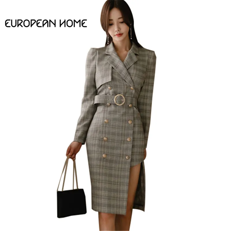 2019 Spring Autumn Dress Women Clothes New Plus Size Office Lady Irregular Plaid Long-sleeved High waist Elegant Dresses
2019 Spring Autumn Dress Women Clothes New Plus Size Office Lady Irregular Plaid Long-sleeved High waist Elegant Dresses