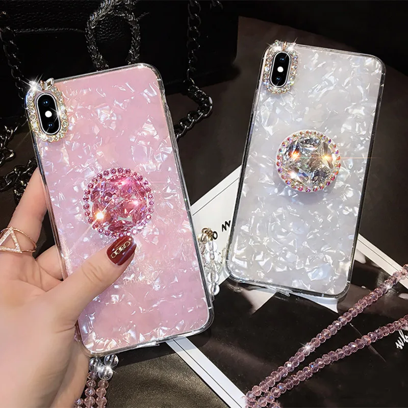 Glitter Phone Case For Huawei P30 P20 Pro Diamond Bracelet Shell Pattern Cases For Huawei P20 Lite Soft Silicone Back Cover
Glitter Phone Case For Huawei P30 P20 Pro Diamond Bracelet Shell Pattern Cases For Huawei P20 Lite Soft Silicone Back Cover