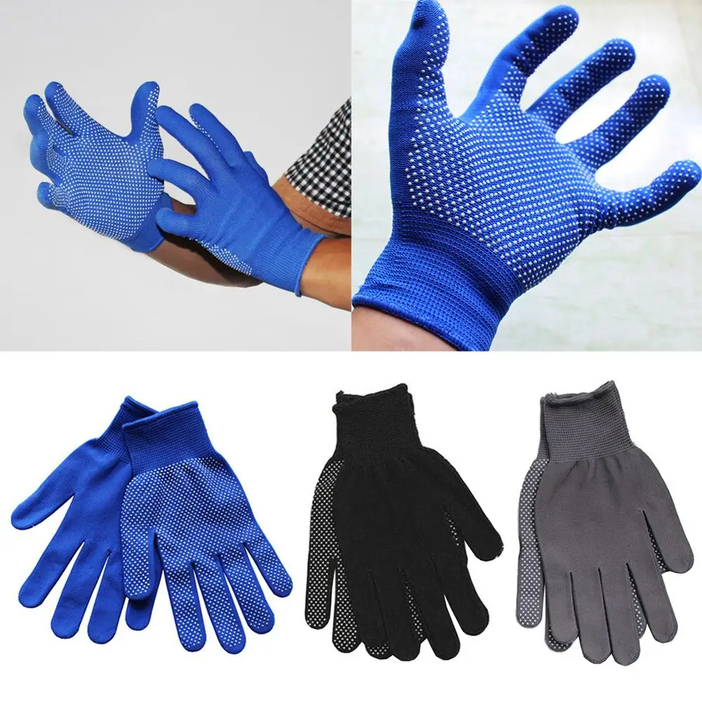 

Protective Anti-skid Gloves Latex Coated Palms Dots String Knit Self Safety Work Glove Wear-resisting Fit Rock Climbing Hammal