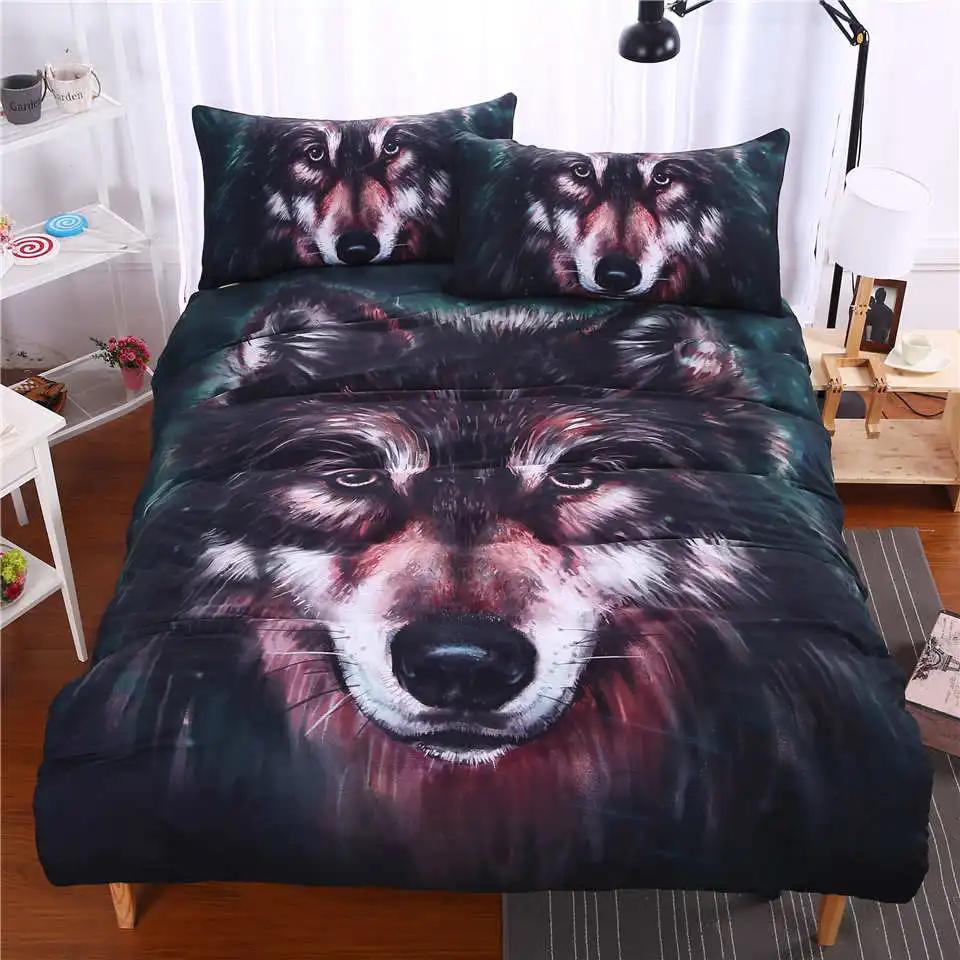 Wolves Animals 3D Printed Bedding Sets Mens Children's Boys Bedspreads Coverlets Woven 400TC Twin Full Queen King Size 3 pieces 
Wolves Animals 3D Printed Bedding Sets Mens Children's Boys Bedspreads Coverlets Woven 400TC Twin Full Queen King Size 3 pieces