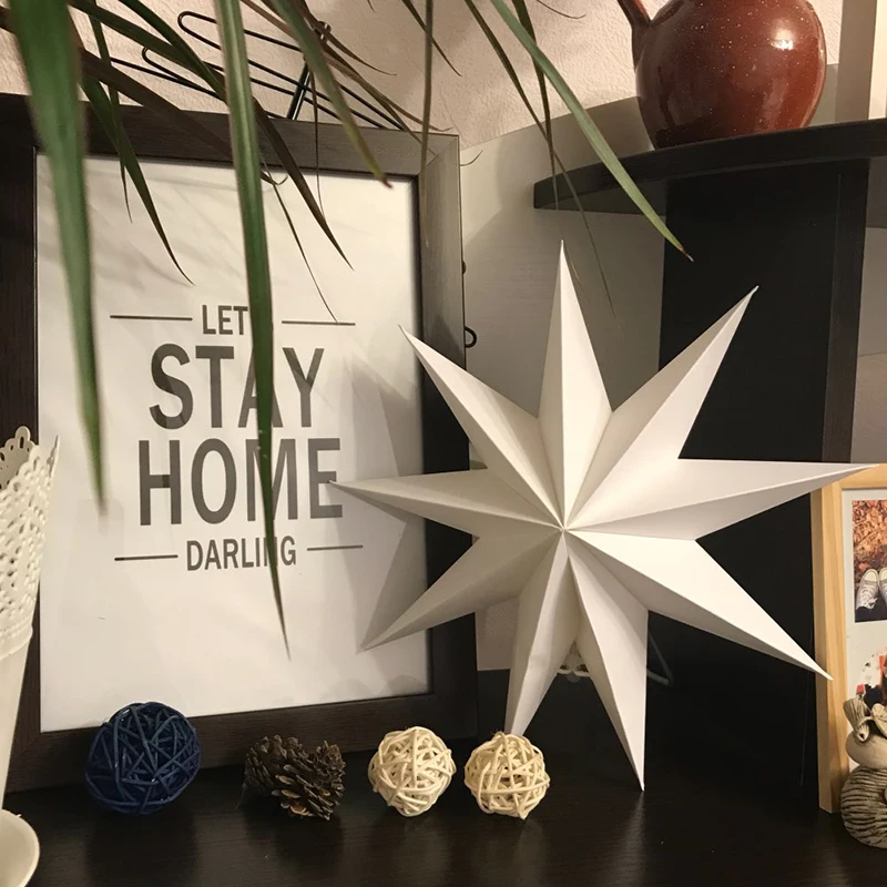 50pcs 30cm 12" Nine Angles Paper Star Lanterns 3D Hanging Paper Star Christmas Birthday Party Shower Wedding Room DIY Crafts
50pcs 30cm 12" Nine Angles Paper Star Lanterns 3D Hanging Paper Star Christmas Birthday Party Shower Wedding Room DIY Crafts