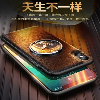 High-grade quartz watch and clock leather holster for iPhonexsmax/XS X/7 7plus 8 protective cover cowhide shell
High-grade quartz watch and clock leather holster for iPhonexsmax/XS X/7 7plus 8 protective cover cowhide shell