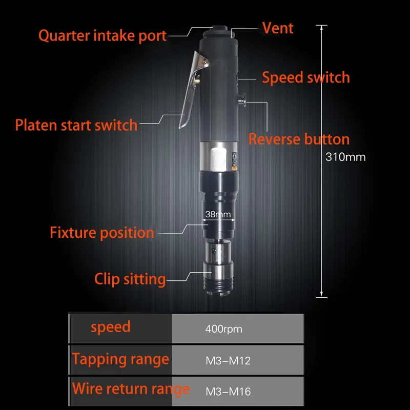Pneumatic Tapping Machine Tapping Tool Pneumaic / Air Tapper Machine Threading Machine
Pneumatic Tapping Machine Tapping Tool Pneumaic / Air Tapper Machine Threading Machine