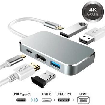 2020 New USB 3.1 Type C To HDMI HUB Adapter 4K 60Hz 100W PD Thunderbolt 3 USB C Type-C Hub with Hub USB 3.0 for MacBook Pro/Air
2020 New USB 3.1 Type C To HDMI HUB Adapter 4K 60Hz 100W PD Thunderbolt 3 USB C Type-C Hub with Hub USB 3.0 for MacBook Pro/Air
