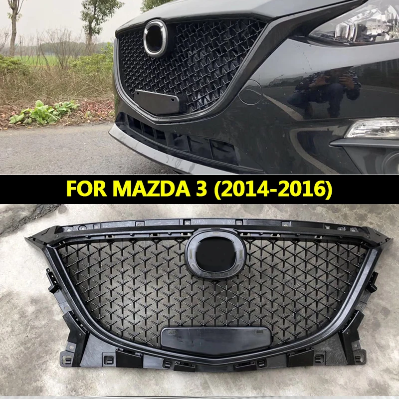 Fit For Mazda 3 Axela grille Front Bumper Grille ABS black Grill racing grill 2014 2015 2016
Fit For Mazda 3 Axela grille Front Bumper Grille ABS black Grill racing grill 2014 2015 2016