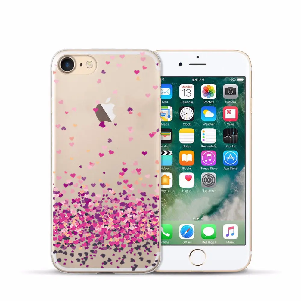 Arvin Case FOR Iphone 6s Soft Clear Protective TPU Back Cover FOR 5 5S 6 sPlus X XS Max XR Painting Silicon Cover FOR Iphone 7 (9)
