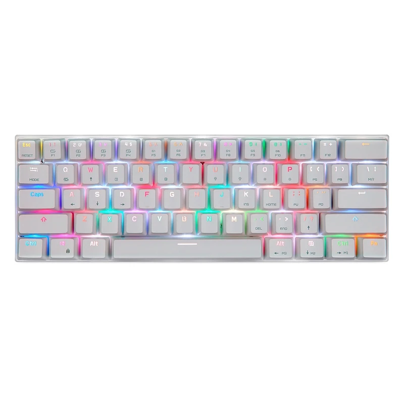 MOTOSPEED Ck62 Mechanical Keyboard Bluetooth Wireless Dual Mode With Rgb Backlight Keyboard 61 Keys Gaming Keyboard For Lol Pu
MOTOSPEED Ck62 Mechanical Keyboard Bluetooth Wireless Dual Mode With Rgb Backlight Keyboard 61 Keys Gaming Keyboard For Lol Pu