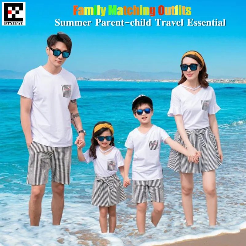 2019 Summer Parent-child T-shirts Kids Boy&Girl Family Matching Outfits Short Sleeves&Shorts,Man Fifth Shorts Women MINI Dress
2019 Summer Parent-child T-shirts Kids Boy&Girl Family Matching Outfits Short Sleeves&Shorts,Man Fifth Shorts Women MINI Dress