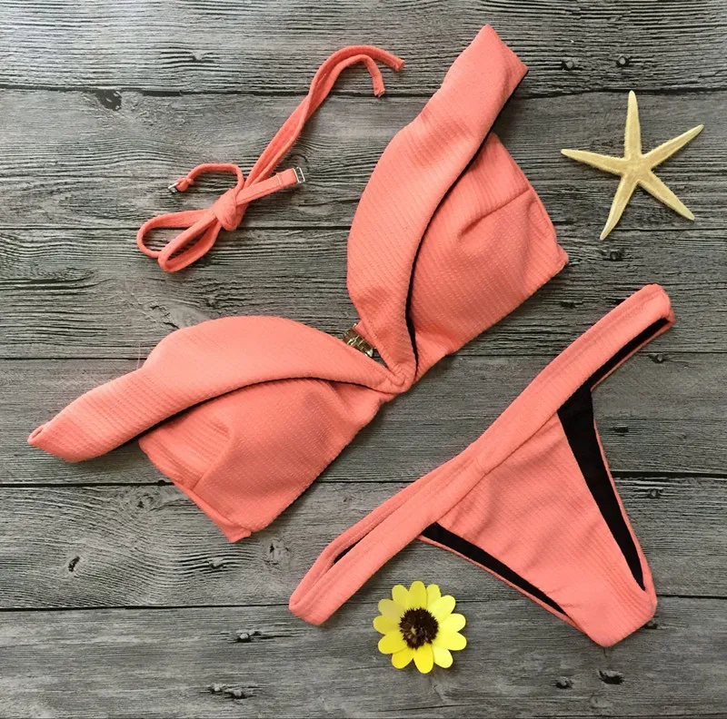 2019 Bikinis Women Off The Shoulder Swimsuit Swimming Suit Sexy Bandeau Bikini Push up Padded Swimwear Set Bathing Suits
2019 Bikinis Women Off The Shoulder Swimsuit Swimming Suit Sexy Bandeau Bikini Push up Padded Swimwear Set Bathing Suits