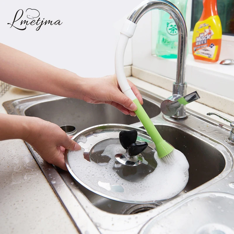 LMETJMA Kitchen Faucet Clean Brush Fruit and Vegetable Brush 360 Degrees Can Rotate Kitchen Cleaning Tools KC0607-2
LMETJMA Kitchen Faucet Clean Brush Fruit and Vegetable Brush 360 Degrees Can Rotate Kitchen Cleaning Tools KC0607-2