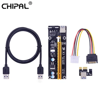 CHIPAL 10PCS 100CM VER006 PCI-E Riser Card PCIe 1X to 16X Extender + USB 3.0 Cable / SATA to 4Pin Power Cord for BTC LTC Miner
CHIPAL 10PCS 100CM VER006 PCI-E Riser Card PCIe 1X to 16X Extender + USB 3.0 Cable / SATA to 4Pin Power Cord for BTC LTC Miner
