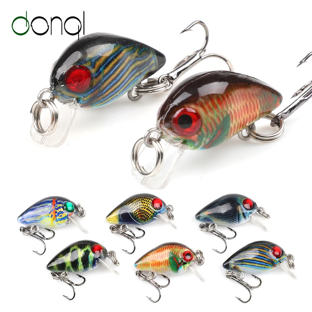 DONQL 2pcs/lot Mini Crazy Wobblers Crankbaits Fishing Lure 28mm 1.8g Topwater Floating Artificial Hard Baits Fishing Tackle
DONQL 2pcs/lot Mini Crazy Wobblers Crankbaits Fishing Lure 28mm 1.8g Topwater Floating Artificial Hard Baits Fishing Tackle