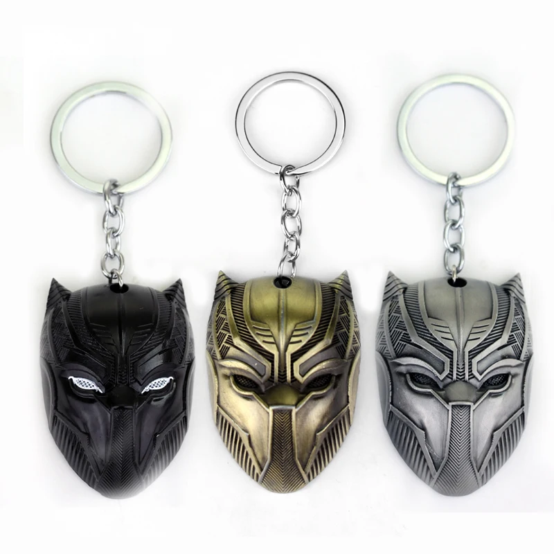 MQCHUN-DC-Marvel-Comics-Black-Panther-Keychain-For-Men-Superhero-Captain-America-Civil-War-Llavero-Metal