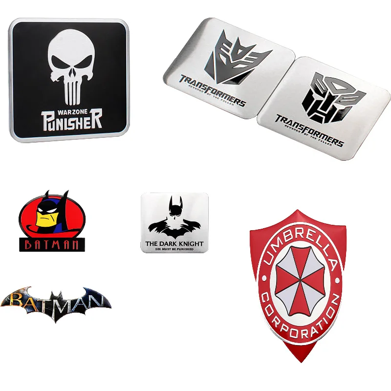 3-D Metal Batman Punisher Transformers Vehicle Sign Vehicles with Tire Steering Wheel Center Hub Cover Sign Vehicle Supplies
3-D Metal Batman Punisher Transformers Vehicle Sign Vehicles with Tire Steering Wheel Center Hub Cover Sign Vehicle Supplies