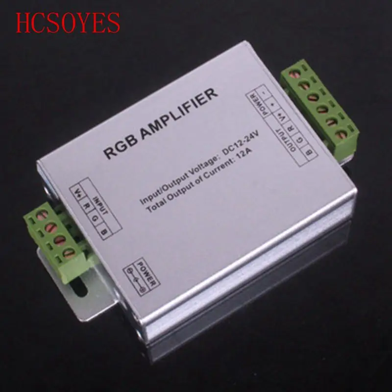 1pcs DC 12V-24V Aluminum Case 12A 24A RGB Amplifier for SMD 3528 & 5050 LED Strip Light
1pcs DC 12V-24V Aluminum Case 12A 24A RGB Amplifier for SMD 3528 & 5050 LED Strip Light