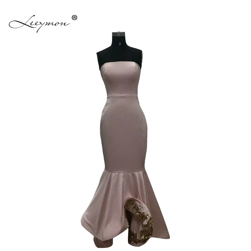 Leeymon Mermaid Prom Dress 2019 Vestidos Satin De Festa Strapless Prom Gown Pink Party Dresses With Detachable Jacket LY7171
Leeymon Mermaid Prom Dress 2019 Vestidos Satin De Festa Strapless Prom Gown Pink Party Dresses With Detachable Jacket LY7171