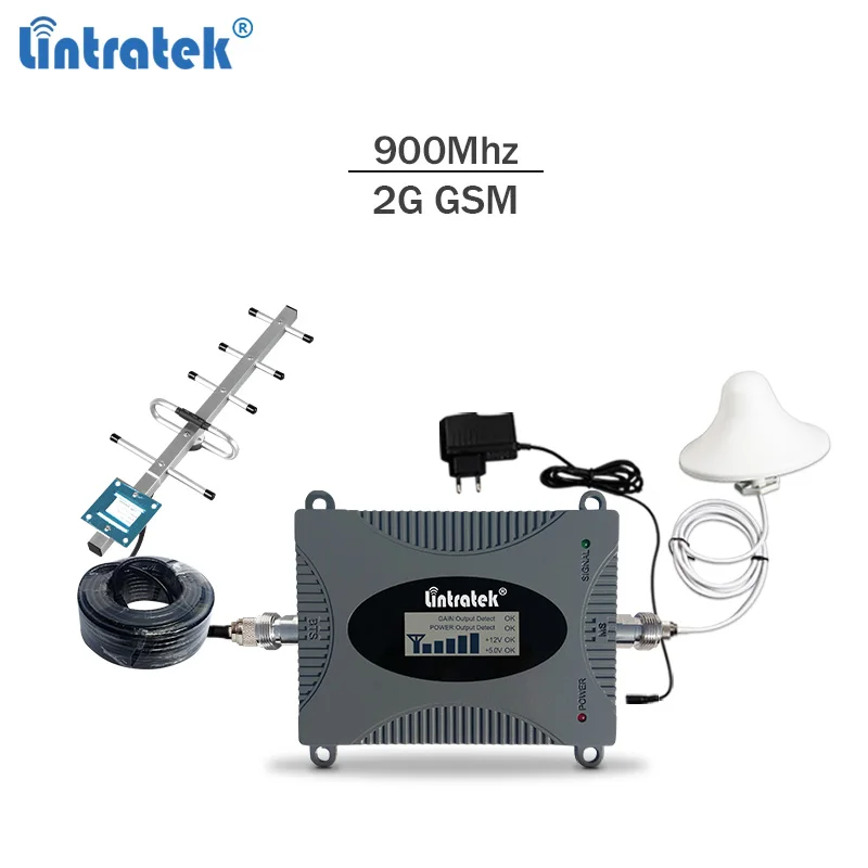 Lintratek 900Mhz GSM signal booster 2g cellphone signal repeater gsm/ umts 900 65dBi amplifier LCD display full kit #5.9
Lintratek 900Mhz GSM signal booster 2g cellphone signal repeater gsm/ umts 900 65dBi amplifier LCD display full kit #5.9
