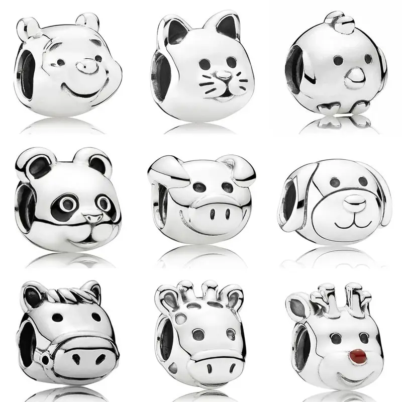 Animal Cute Cat Dog Pig Pooh Bear Peaceful Panda Chicken Horse Charm Fit Pandora Bracelet 925 Sterling Silver Bead Charm Jewelry
Animal Cute Cat Dog Pig Pooh Bear Peaceful Panda Chicken Horse Charm Fit Pandora Bracelet 925 Sterling Silver Bead Charm Jewelry