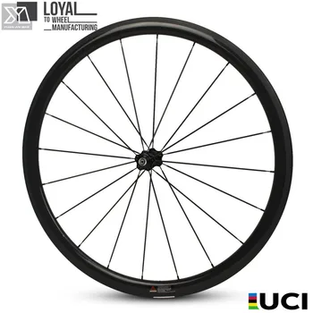 700c Carbon Bike Bicycle Wheel 38mm Depth 25mm Width U-Shape Aero Road Wheelset Clincher With Sapim CX Ray Spokes
700c Carbon Bike Bicycle Wheel 38mm Depth 25mm Width U-Shape Aero Road Wheelset Clincher With Sapim CX Ray Spokes