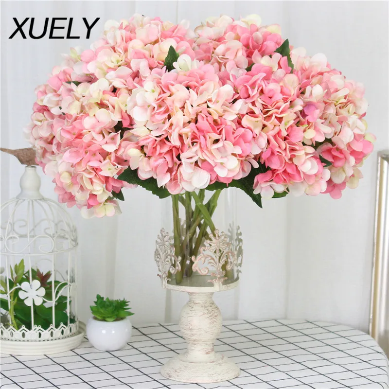35cm Artificial flowers Silk hydrangea wedding Bride bouquet home new Year decoration accessories for vase flower arrangement 
35cm Artificial flowers Silk hydrangea wedding Bride bouquet home new Year decoration accessories for vase flower arrangement
