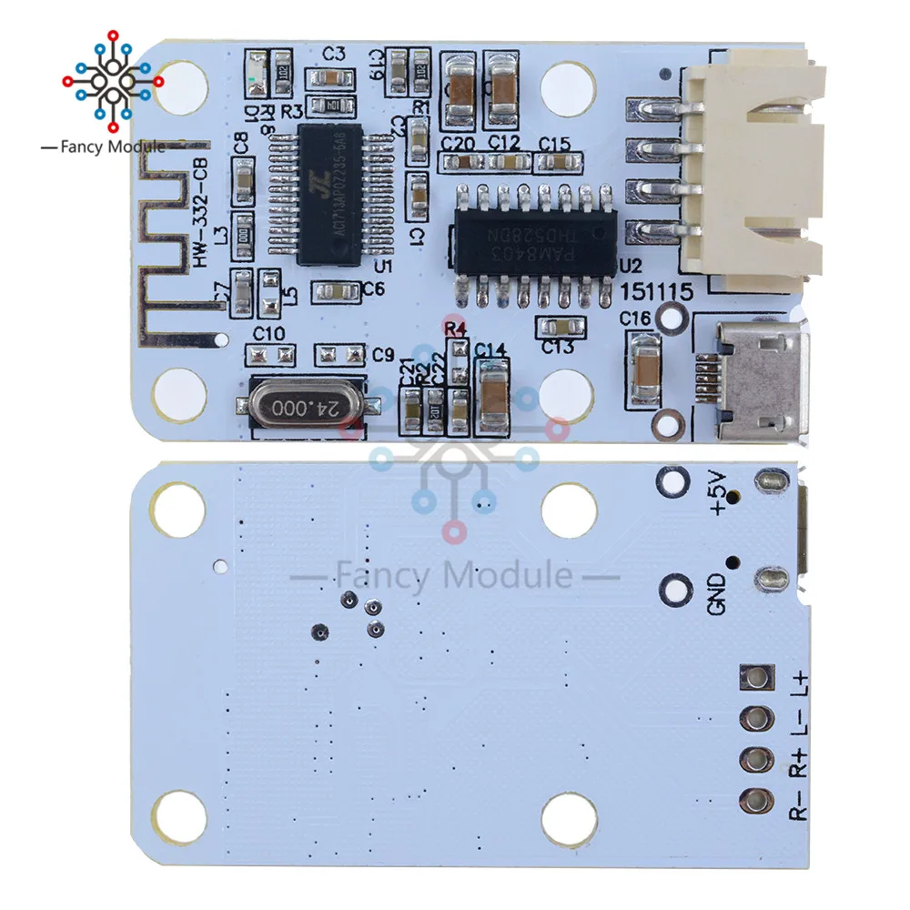 DC 5V Micro USB Power 3W+3W Bluetooth 4.0 Audio Receiver Board Wireless Digital Mini Bluetooth Amplifier Module 3W*2 For Speaker
DC 5V Micro USB Power 3W+3W Bluetooth 4.0 Audio Receiver Board Wireless Digital Mini Bluetooth Amplifier Module 3W*2 For Speaker