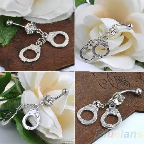 Handcuffs Rhinestone Crystal Navel Belly Bar Button Barbell Rings Body Piercing 0037
Handcuffs Rhinestone Crystal Navel Belly Bar Button Barbell Rings Body Piercing 0037