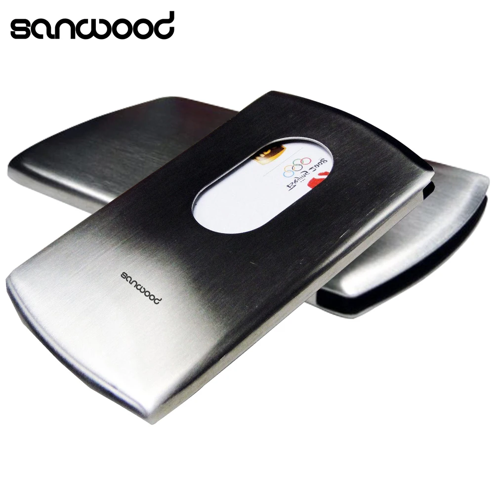 Hand push Stainless Steel Case Business ID Credit Card Clip Holder Pocket Box
Hand push Stainless Steel Case Business ID Credit Card Clip Holder Pocket Box