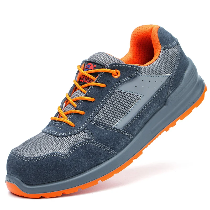 men's breathable steel toe covers working safety shoes platform summer sneaker security boots protect footwear image 7