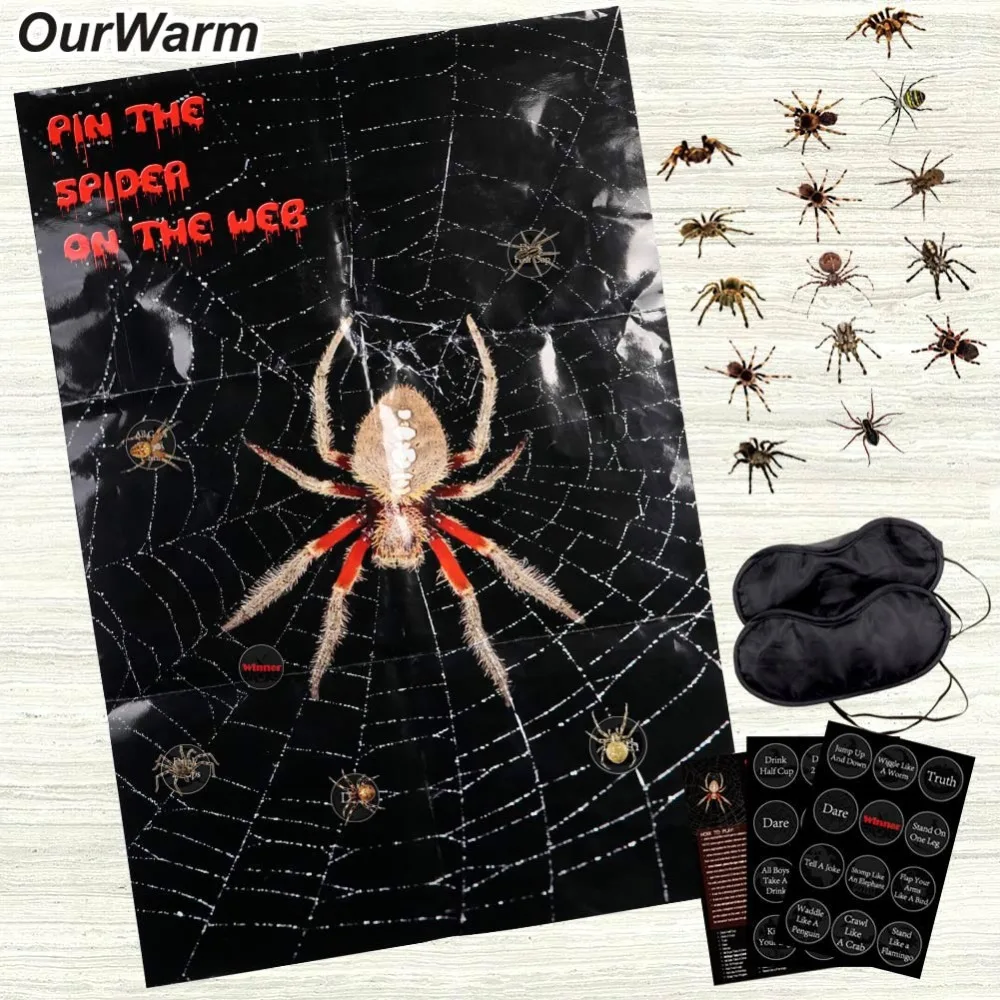 OurWarm Halloween Wall Sticker Game Pin The Spider On The Web Halloween Party Game Halloween Horror Decor Party Favor Supplies
OurWarm Halloween Wall Sticker Game Pin The Spider On The Web Halloween Party Game Halloween Horror Decor Party Favor Supplies