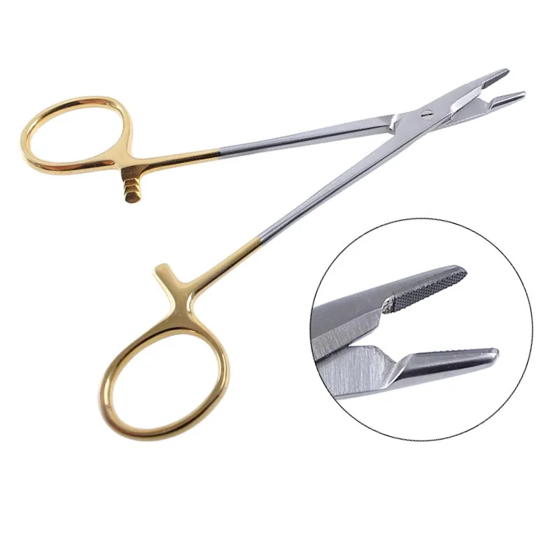 Gold handle needle holder with scissors needle clamp surgical suture instrument for embedding double eyelid surgery forceps
Gold handle needle holder with scissors needle clamp surgical suture instrument for embedding double eyelid surgery forceps