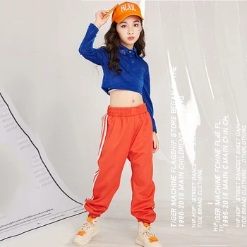 Jazz Dance Costumes Girls Blue Sequined Top Orange Sweatpants Kid Hip Hop Clothing Modern Dancing Outfits Children Wear DN3305
Jazz Dance Costumes Girls Blue Sequined Top Orange Sweatpants Kid Hip Hop Clothing Modern Dancing Outfits Children Wear DN3305