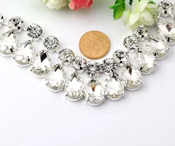1 Yard Sparkle Rhinestones Teardrop Tassels Silver Plated Flatback Ribbon Chain Trim For Sewing Craft Diy
1 Yard Sparkle Rhinestones Teardrop Tassels Silver Plated Flatback Ribbon Chain Trim For Sewing Craft Diy