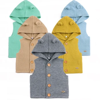 Baby Boys Sweaters Cartoon Bear Newborn Girls Cardigans Acrylic Knit Infant Unisex Knitwear Coats Hooded Sleeveless Kids Jackets
Baby Boys Sweaters Cartoon Bear Newborn Girls Cardigans Acrylic Knit Infant Unisex Knitwear Coats Hooded Sleeveless Kids Jackets