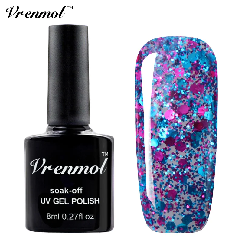 Vrenmol Brilliant 3D Diamond Glitter Color Gold Sequins Gel Varnish Soak Off Nail Art Professional UV Gel Nail Polish
Vrenmol Brilliant 3D Diamond Glitter Color Gold Sequins Gel Varnish Soak Off Nail Art Professional UV Gel Nail Polish