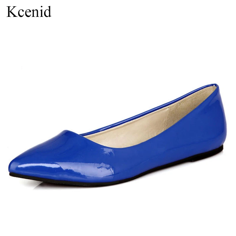 Kcenid New spring autumn casual flat shoes women pointed toe shallow patent leather candy color ladies shoes flats blue black
Kcenid New spring autumn casual flat shoes women pointed toe shallow patent leather candy color ladies shoes flats blue black