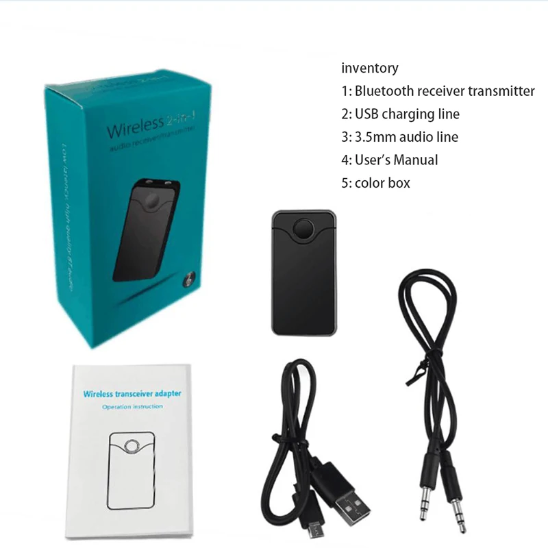 2 in1 Bluetooth 4.2 Transmitter Receiver Adapter Wireless 3.5MM Audio Adapters For Smartphone PC TV Wireless Adaptor
2 in1 Bluetooth 4.2 Transmitter Receiver Adapter Wireless 3.5MM Audio Adapters For Smartphone PC TV Wireless Adaptor