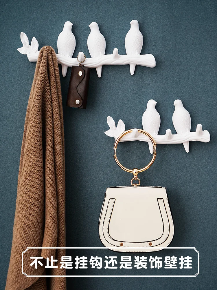 Creative Bird hook Doorway Clothes hanger Environmental protection plastics Clothes Hanger Key Receiving Frame on Wall
Creative Bird hook Doorway Clothes hanger Environmental protection plastics Clothes Hanger Key Receiving Frame on Wall