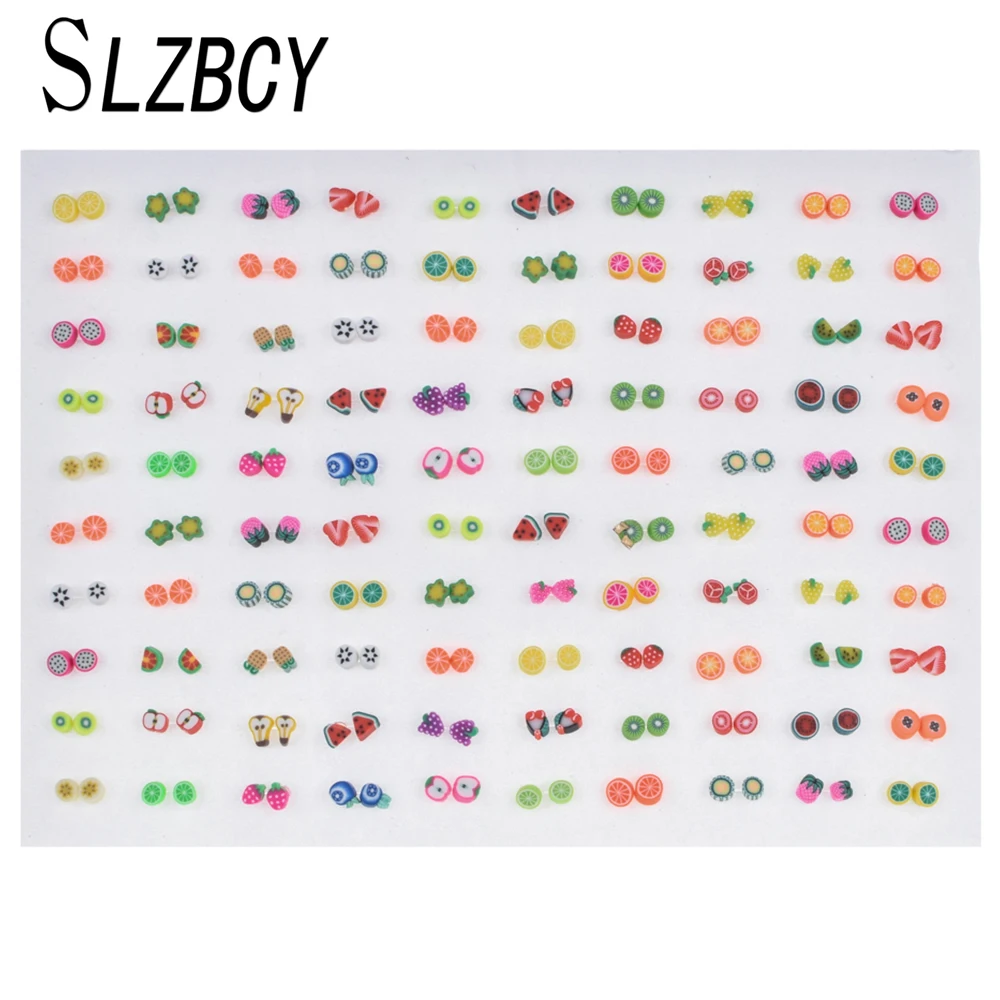 100/36 pairs/set Women Cute Fruits Small Stud Earrings Set Girl Child Soft Clay Mini Earring Fashion Jewelry Party Birthday Gift
100/36 pairs/set Women Cute Fruits Small Stud Earrings Set Girl Child Soft Clay Mini Earring Fashion Jewelry Party Birthday Gift