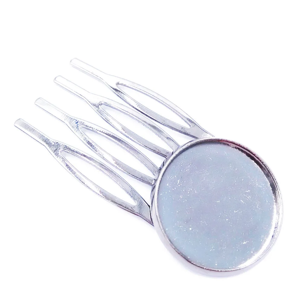 Silver Plated 100pcs 4 Teeth with 20mm Bezel Blank Hair Combs Base Settings Findings for Cabochon Jewelry Making HCF37
Silver Plated 100pcs 4 Teeth with 20mm Bezel Blank Hair Combs Base Settings Findings for Cabochon Jewelry Making HCF37