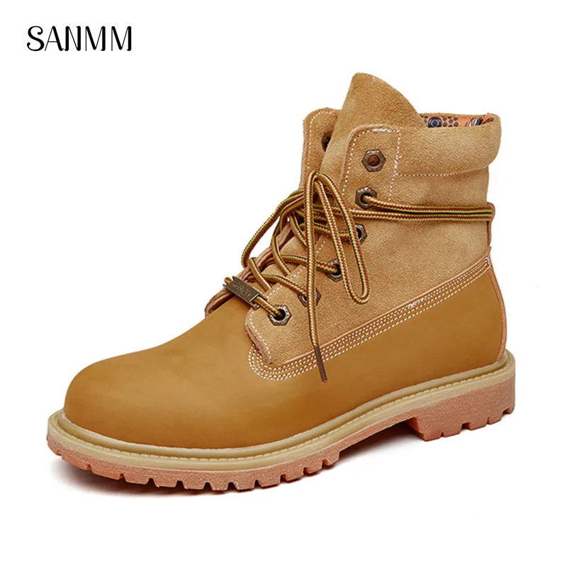 SANMM Women Flat Platform Leather Shoes Fashion Lace-Up Woman Ankle Boots Lovers Street Style Casual Shoes AZ45
SANMM Women Flat Platform Leather Shoes Fashion Lace-Up Woman Ankle Boots Lovers Street Style Casual Shoes AZ45