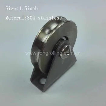 1.5 inch wire rope sliding rollers/wheels/pulleys/runners with groove U material all 304 stainless steel fitting 6pcs/lot
1.5 inch wire rope sliding rollers/wheels/pulleys/runners with groove U material all 304 stainless steel fitting 6pcs/lot