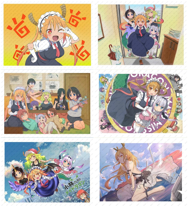 Kobayashi-san Chi no Maid Dragon Kobayashi Thorn KannaKamui wall sticker White kraft poster Japanese Anime
Kobayashi-san Chi no Maid Dragon Kobayashi Thorn KannaKamui wall sticker White kraft poster Japanese Anime