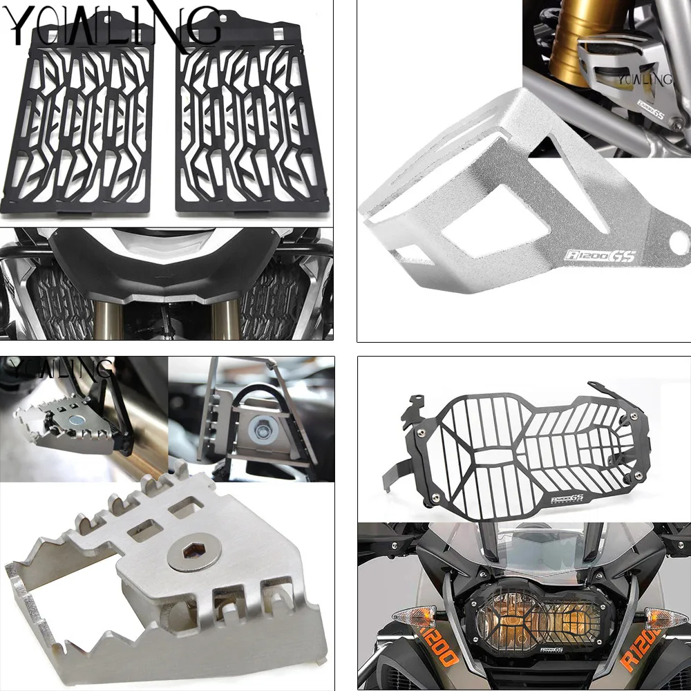 For BMW R 1200 GS R1200GS 1200GS ADV Adventure Radiator Headlight Guard Sidestand Tank cap Cover Brake Lever Pedal Protector
For BMW R 1200 GS R1200GS 1200GS ADV Adventure Radiator Headlight Guard Sidestand Tank cap Cover Brake Lever Pedal Protector